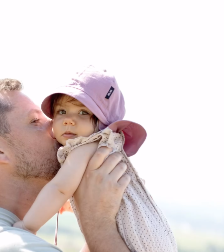 Berretto in cotone con protezione UV