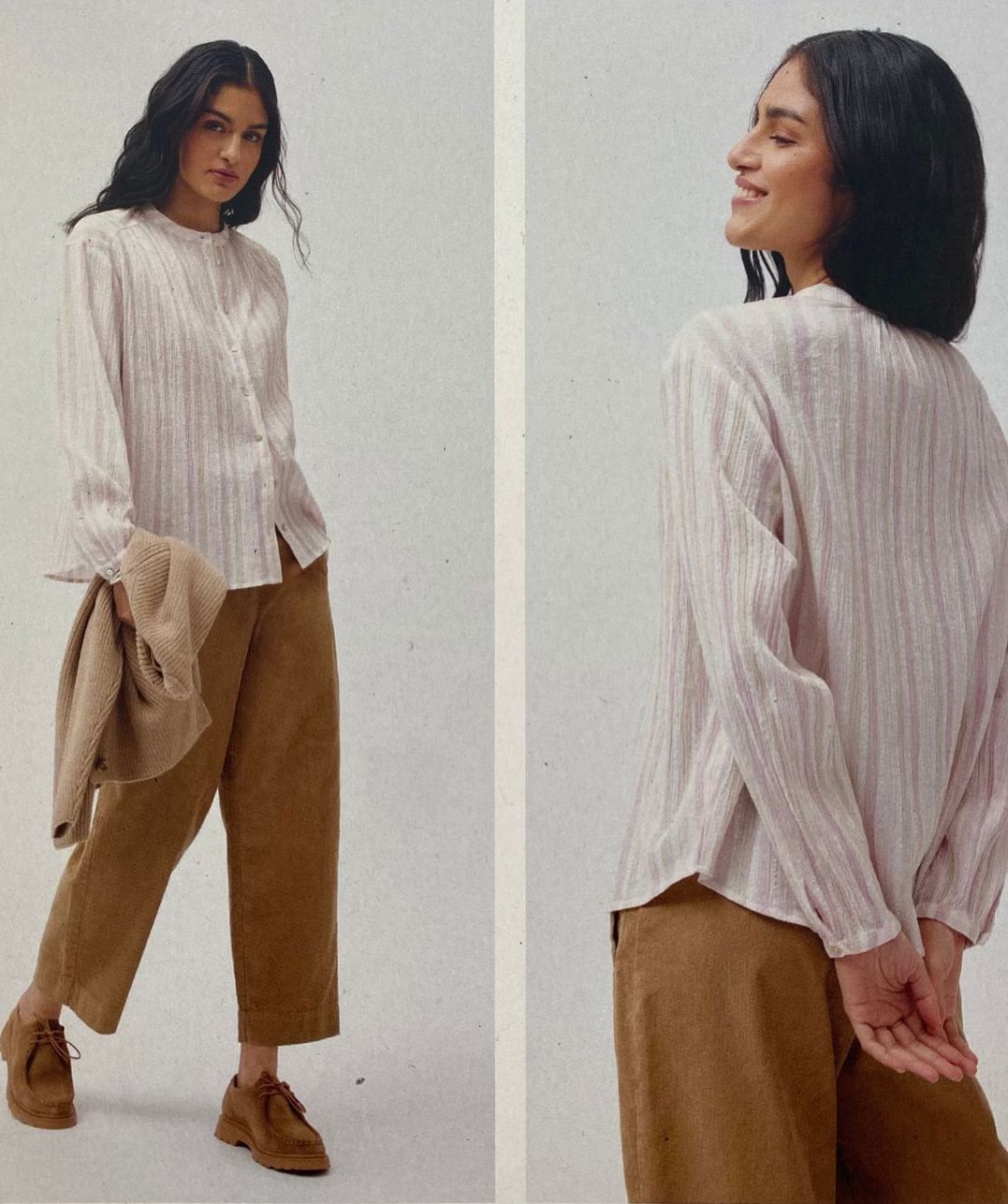 Camicia cotone dobby