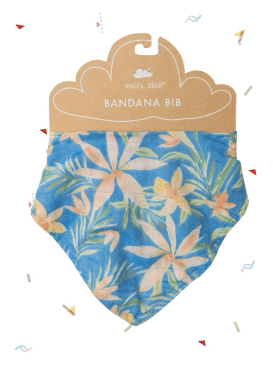 Bavaglino bandana in mussola di cotone